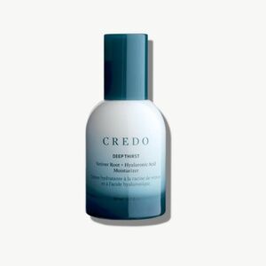 NEW Credo Deep Thirst Vetiver Root + Hyaluronic Acid Moisturizer for Dry Skin